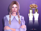 Sims 4 — LEXEL - Elya long braids with curtain bangs (adult hairstyle) by LEXEL_s — 35 swatches