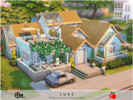 Sims 4 — Luke - no cc by melapples — a simple and cozy family home. 1st floor: living room, dining room, kitchen, utility