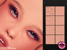 Sims 4 — Quiet Grain Freckles N135 by cosimetic — A soft maxis match freckles set suitable for both male and female sims.