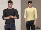 Sims 4 — Sweater Shirt Menswear by remaron — Sweater shirt for Male Sims, teens to elders in The Sims 4 ReMaron_M_Top024