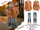 Sims 4 — PATREON - FALL SET 2025 by Daph's — A stylish autumn collection featuring suede coats and classic denim jeans