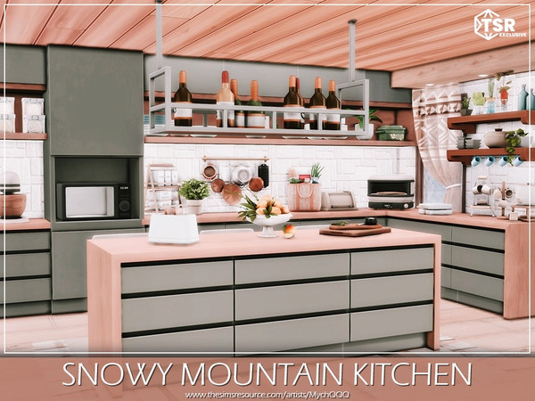 Sims 4 — Snowy Mountain Kitchen by MychQQQ — Value: $ 30,435