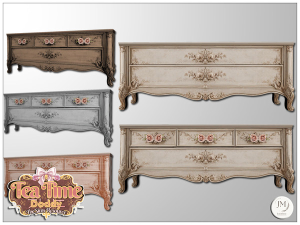 Sims 4 — Jomsims TeaTimeAtelier Doddy dresser by jomsims — TeaTimeAtelier Doddy Set For our theme, check out the Doddy