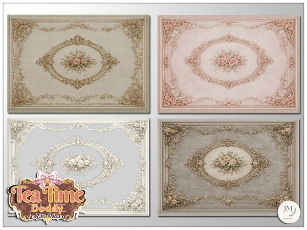 Sims 4 — Jomsims TeaTimeAtelier Doddy rugs by jomsims — TeaTimeAtelier Doddy Set For our theme, check out the Doddy