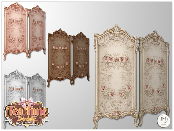Sims 4 — Jomsims TeaTimeAtelier Doddy deco screen by jomsims — For our theme, check out the Doddy collection.