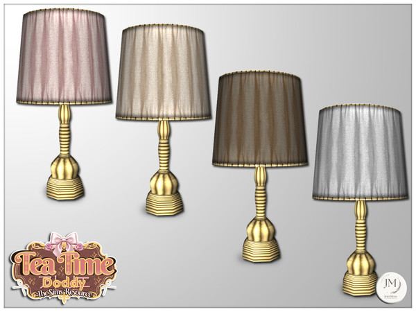 Sims 4 — Jomsims TeaTimeAtelier Doddy table lamp1 by jomsims — For our theme, check out the Doddy collection.