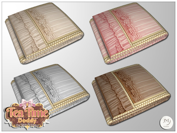 Sims 4 — Jomsims TeaTimeAtelier Doddy deco folded blanket by jomsims — For our theme, check out the Doddy collection.