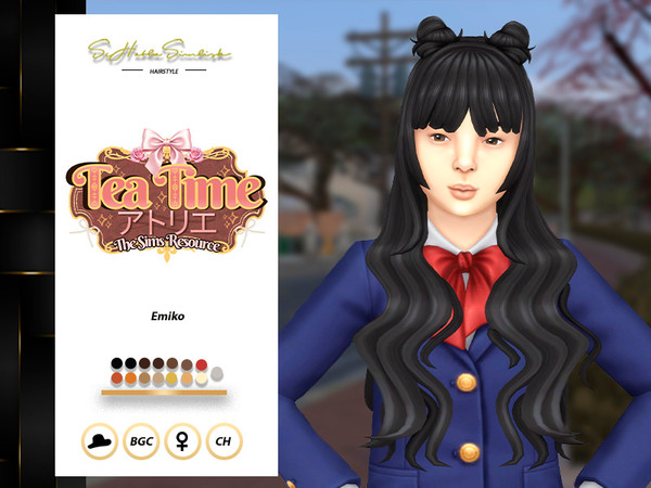 Sims 4 — Emiko Hairstyle for Children by sehablasimlish — Hope you like it and enjoy it. Maxis Match
