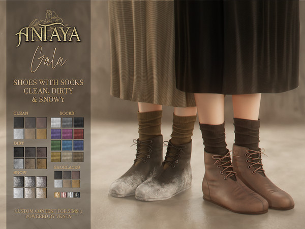 Sims 4 — Antaya - Gala Shoes Chlid by VentaStudio — Gala Shoes (Female)