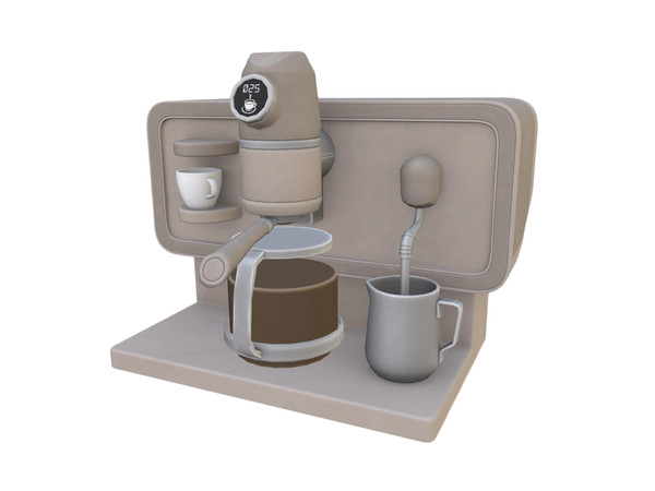 Sims 4 — Comiko Coffee Corner Coffee Machine Clutter | Kitchen Room by Comiko — Part 2 - Coffee Corner Set is base game