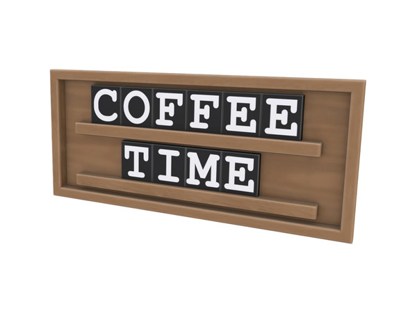 Sims 4 — Comiko Coffee Corner Sign | Kitchen Room by Comiko — Part 3 - Coffee Corner Set is base game compatible and