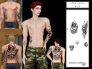 Sims 4 — Male tattoo #13 by Simmer_creator9 — Male tattoo Teen - Elder Can be used on Alpha skin only for male