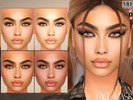 Sims 4 — [Patreon] Tiffani Face Mask N136 by MagicHand — Beauty face in 6 skin color variations - HQ Compatible.