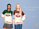 Sims 4 — OJ Cozy Campus Sweatshirt by AbendsternCC — A cozy varsity-style sweatshirt with a playful