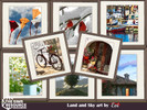 Sims 4 — Land and Sky art by evi — Differend wall decoration with landmarks