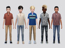 Sims 4 — Mock Collar Tee Shirt Boys by McLayneSims — TSR EXCLUSIVE