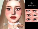 Sims 4 — Tea Time IMF Hina Eyeliner N.355 by IzzieMcFire — Hina Eyeliner N.355 contains 6 colors in hq texture.