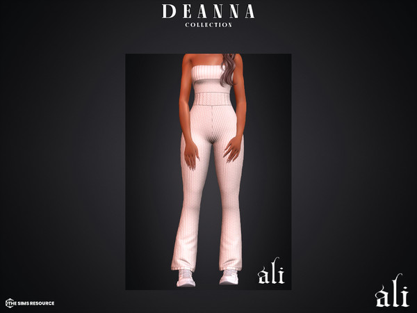 Sims 4 — DEANNA jumpsuit by ali1 — 6 Piece Set including: Jumpsuit, Playsuit, Pants, Shorts, Skirt and Top