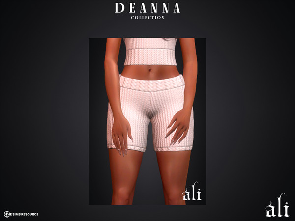 Sims 4 — DEANNA shorts by ali1 — 6 Piece Set including: Jumpsuit, Playsuit, Pants, Shorts, Skirt and Top