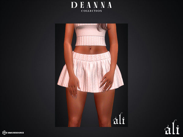 Sims 4 — DEANNA skirt by ali1 — 6 Piece Set including: Jumpsuit, Playsuit, Pants, Shorts, Skirt and Top