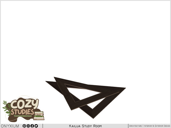 Sims 3 — Kailua Ruler Set Square by Onyxium — Onyxium@TSR Design Workshop Study Room Collection - Belong To The 2026 Year