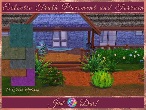 Sims 4 — JustDraven_EclecticTruth_Terrain by Draven298 — Eclectic Truth continues, and today we take it outside. This