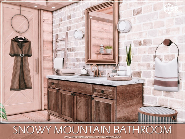 Sims 4 — Snowy Mountain Bathroom by MychQQQ — Value: $ 7,747