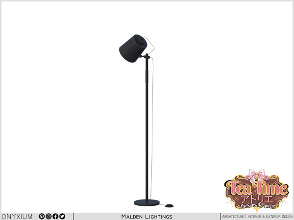Sims 4 — Malden Floor Lamp by Onyxium — Onyxium@TSR Design Workshop Lighting Collection - Belong To The 2026 Year