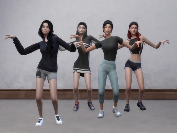 Sims 4 — AESPA 'DIRTY WORK' ANIMATION KPOP by ParaSim_creations — Chorepgraphy of Aespa's Dirty Work song till end of 2nd