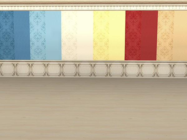 Sims 4 — Victorian Damask Paneling Interior Walls by yuxmara2710 — Victorian Damask Paneling Interior Walls