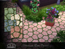 Sims 4 — Terrazzo New Pavers by Emerald — Adds a warm, calming visual depth and timeless elegance to outdoor spaces with