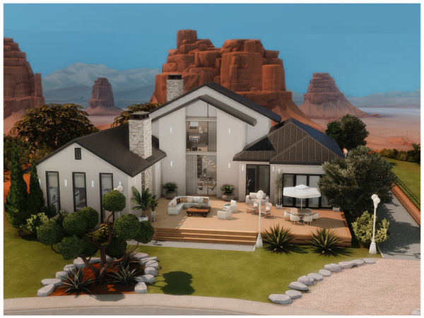Sims 4 — MM. Modern Ranch by Merin_Martini — My Sims 4 lots some are inspired from random pictures that I found on the