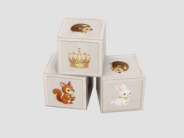 Sims 4 — Little Estate Nursery Blocks by SaeraMaples — A nursery set with a regal theme. Includes a matching toddler bed