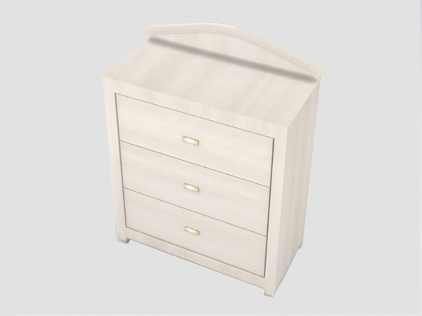 Sims 4 — Little Estate Nursery Dresser by SaeraMaples — A nursery set with a regal theme. Includes a matching toddler bed