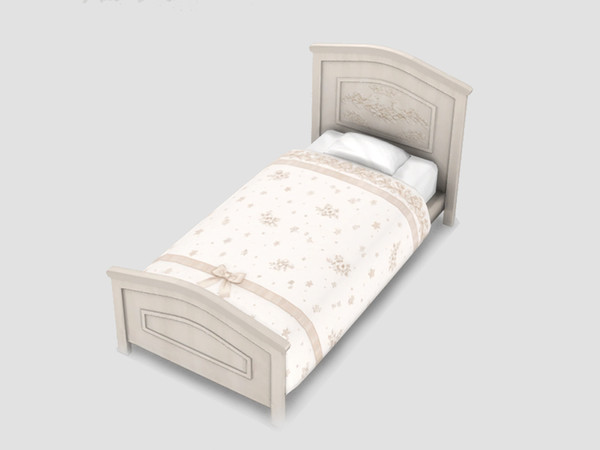 Sims 4 — Little Estate Nursery Toddler Bed by SaeraMaples — A nursery set with a regal theme. Includes a matching toddler
