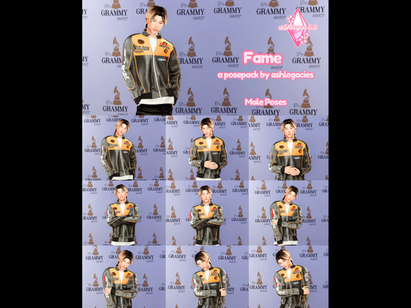 Sims 4 — [ashlegacies] Fame - FEMALE (CAS_CatLover) by ashlegacies — - Posepack