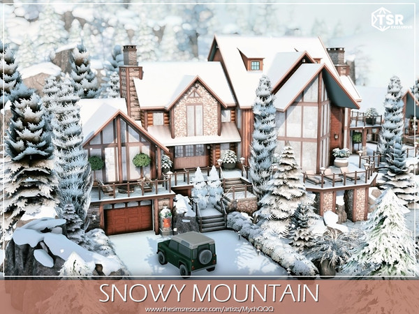 Sims 4 — Snowy Mountain by MychQQQ — Lot: 50x50