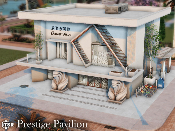 Sims 4 — Prestige Pavilion l noCC by simZmora — A modern retail concept store designed for stylish gameplay in The Sims