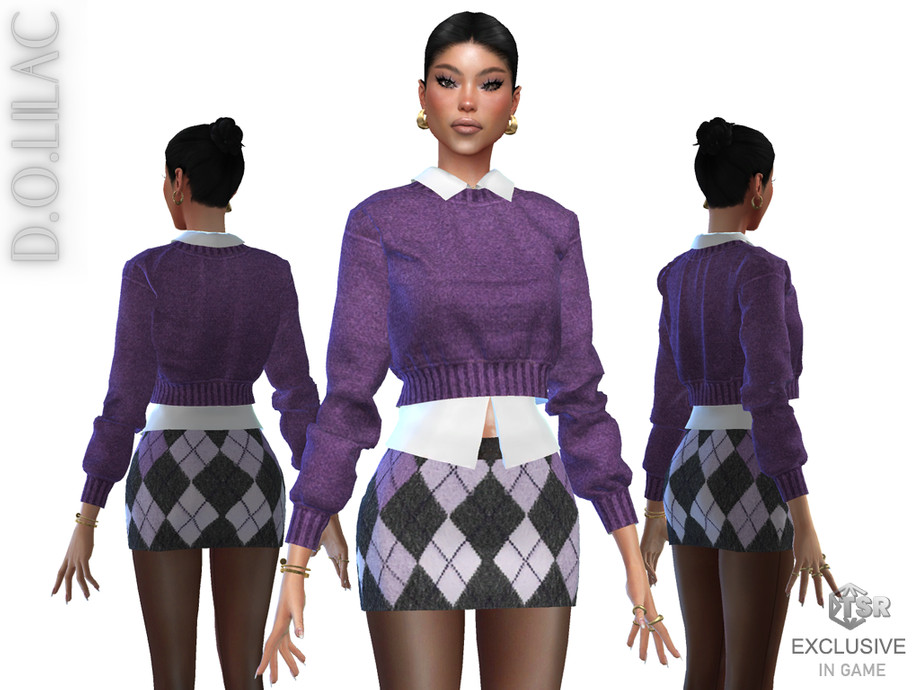 Preppy Simson The Sims Resource | Modern Preppy Cozy Set DO149