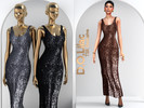 Sims 4 — Sequined Maxi Dress DO2175 by DOLilac — Custom thumbnail