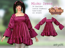 Sims 4 — Tea Time Mioko Dress by astya96cc — 24 swatches