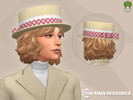 Sims 4 — Vintage Boater Hat With Ribbon by kapakijo — Vintage boater hat with ribbon available in 5 swatches.