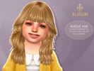 Sims 4 — Aurum - Maeve  hairstyle with bangs (toddlers) by Aurum — HQ compatible