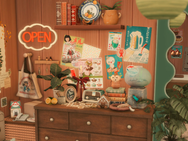 Sims 4 — [xmb]20260305collage poster by nrdhs — Japanese retro style collage poster