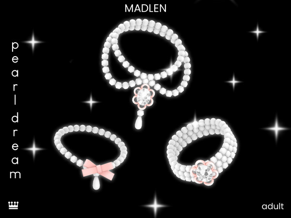 Sims 4 — Pearl Dream Set by Madlen — Where casual meets classic in the most enchanting way!
