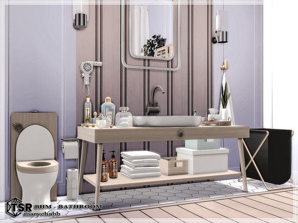 Sims 4 — BHM-Bathroom by marychabb — Hi. Let me show you the Bathroom that is part of the apartment in San Myshuno. Here