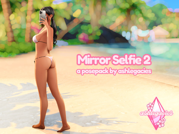 Sims 4 — Mirror Selfie 2 Posepack by ashlegacies — - Posepack