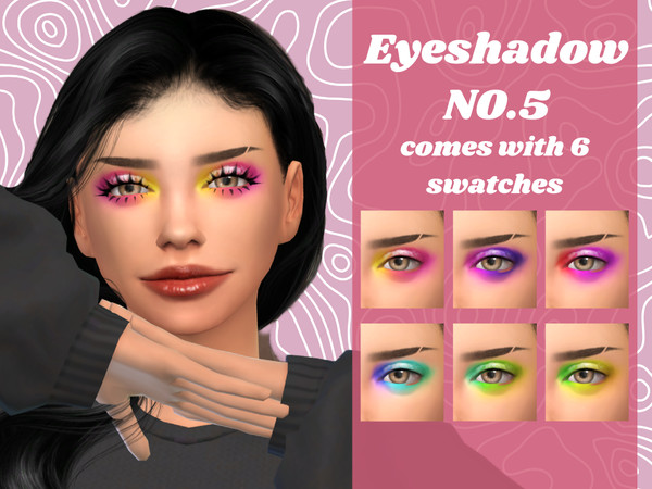 Sims 4 — Eyeshadow N05 by _alttrait_ — A colourful eyeshadow for your sims! I love experimenting with different colour