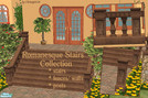 Sims 2 — Romanesque Stairs Collection  by chrissy6930 — Romanesque stairs, fences, posts and walls.