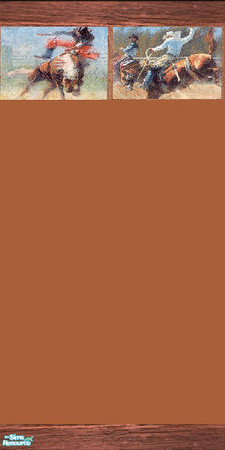 Sims 2 — PrimetimeCowboyWalls -Brown by Primetime024 — As name implies